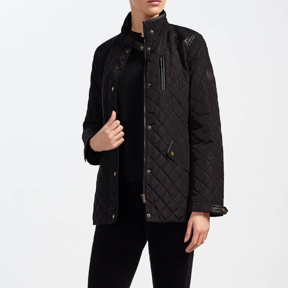 Lauren Ralph Lauren Diamond Quilted Jacket, Black